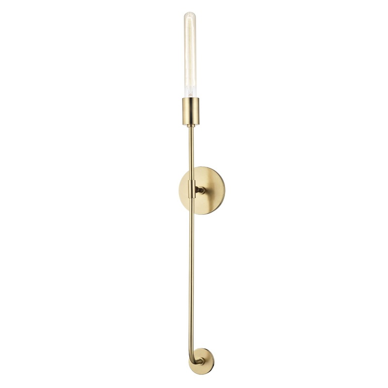 Mitzi H185101-AGB Dylan One Light Wall Sconce, Aged Brass