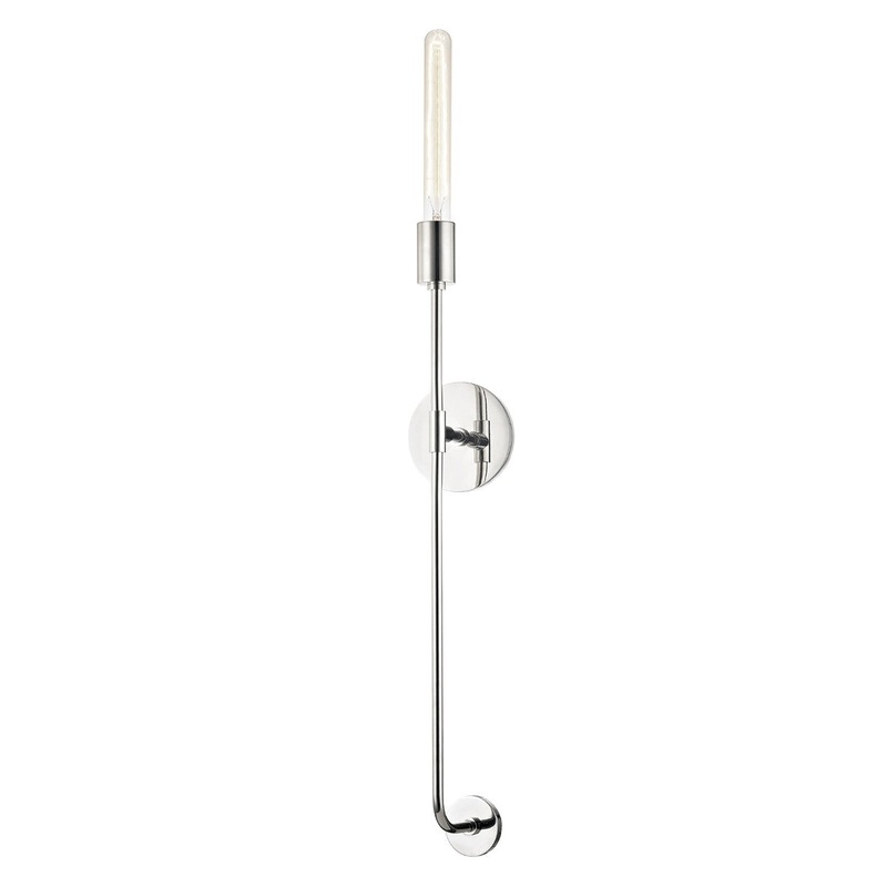 Mitzi H185101-PN Dylan One Light Wall Sconce, Polished Nickel