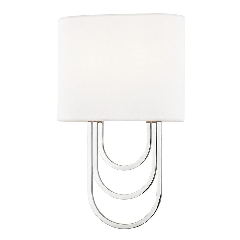 Mitzi H210102-PN Farah Two Light Wall Sconce, Polished Nickel