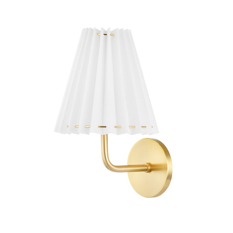 Mitzi H476101A-AGB Demi LED Wall Sconce, Aged Brass