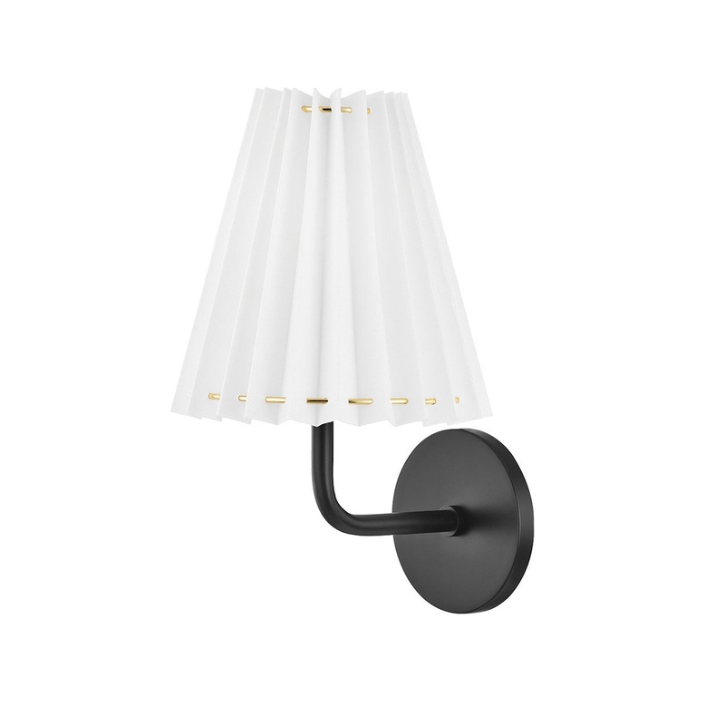 Mitzi H476101A-SBK Demi LED Wall Sconce, Soft Black