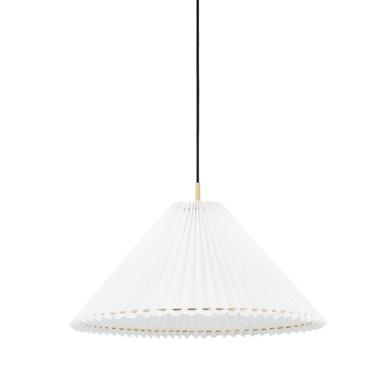 Mitzi H476701M-AGB Demi LED Pendant, Aged Brass