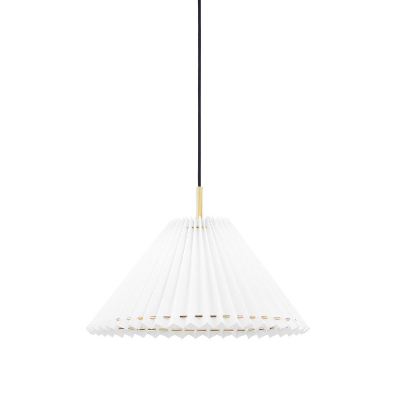 Mitzi H476701S-AGB Demi LED Pendant, Aged Brass