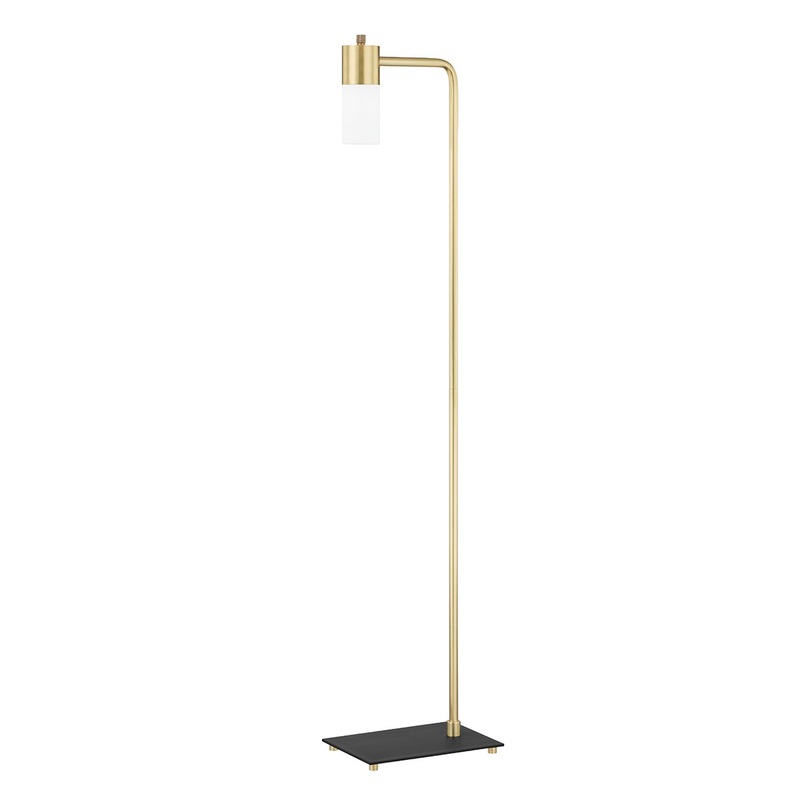 Mitzi HL461401-AGB Lola LED Floor Lamp, Aged Brass