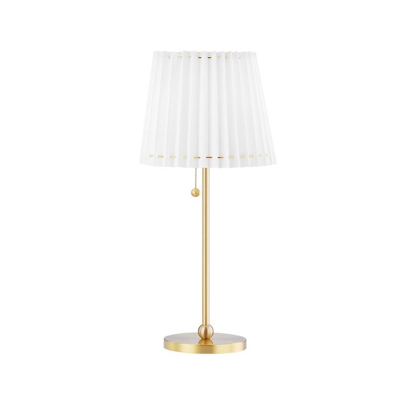 Mitzi HL476201-AGB Demi LED Table Lamp, Aged Brass