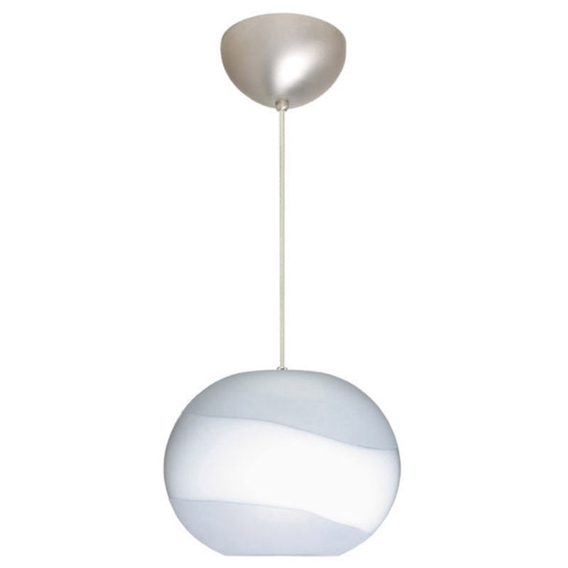 Besa 1JC-477699-SN Luna One Light Pendant Satin Nickel