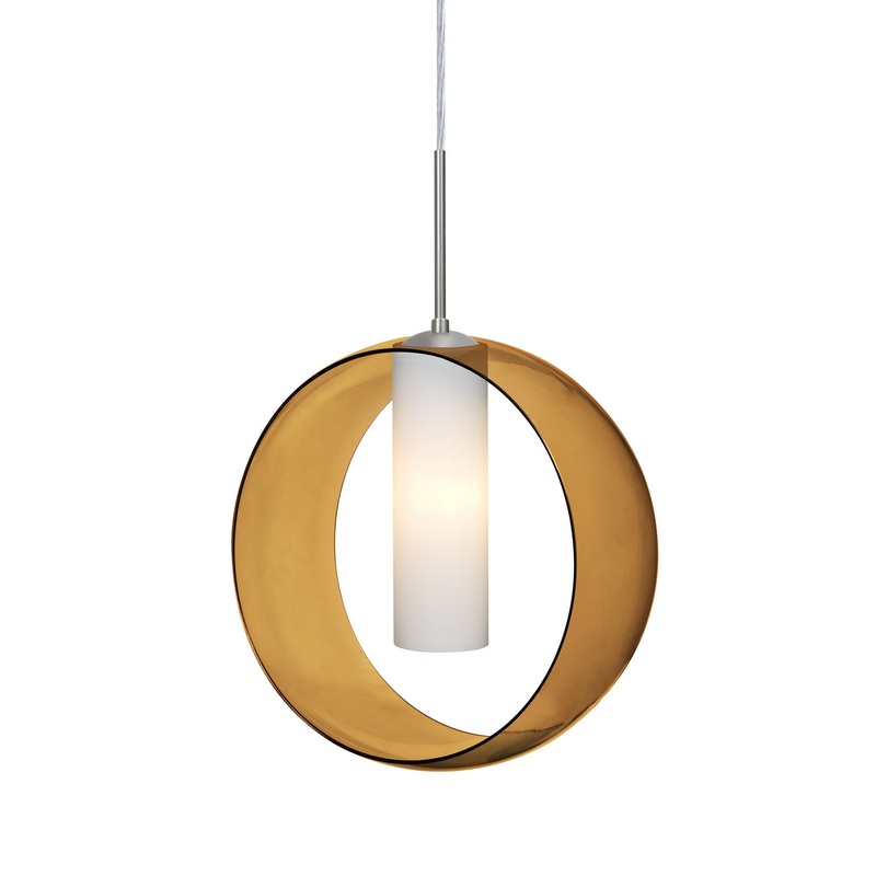 Besa 1JC-PLATOAM-LED-SN Plato One Light Pendant Satin Nickel