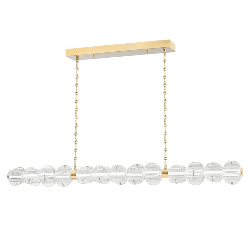 Hudson Valley 1950-AGB Lindley LED Island Pendant, Aged Brass