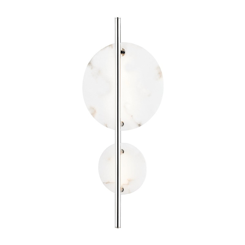 Hudson Valley 3400-PN Croft LED Wall Sconce, Polished Nickel