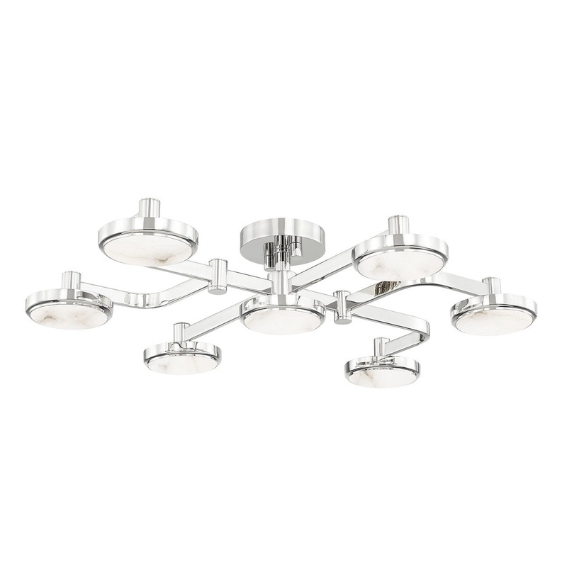 Hudson Valley 6332-PN Meander LED Chandelier, Polished Nickel