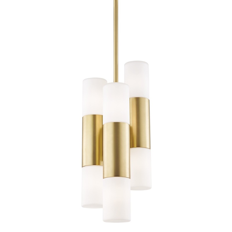 Mitzi H196706-AGB Lola LED Pendant, Aged Brass