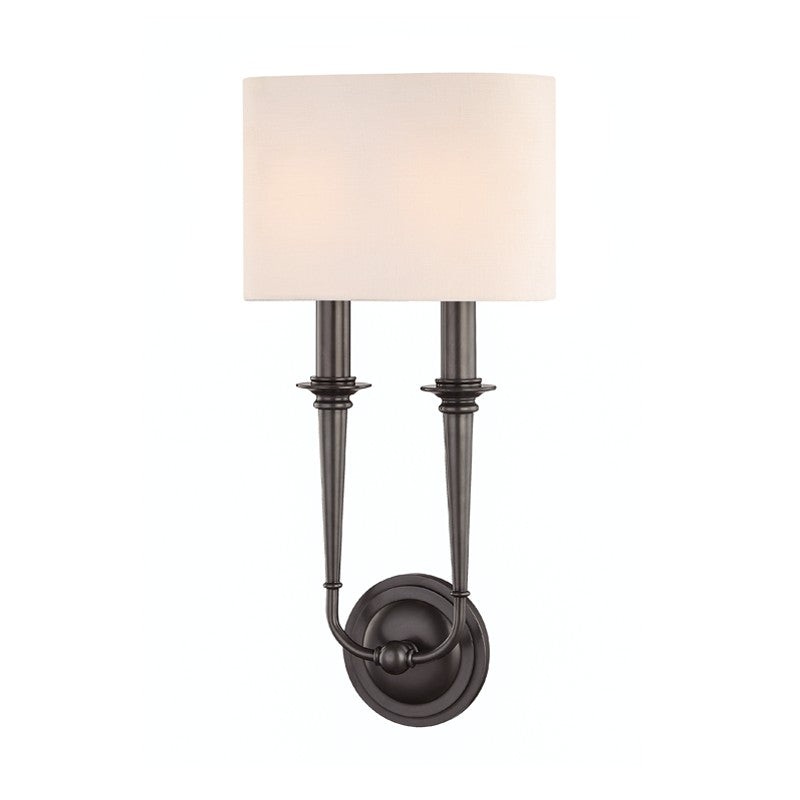 Hudson Valley 1232-OB Lourdes Two Light Wall Sconce, Old Bronze