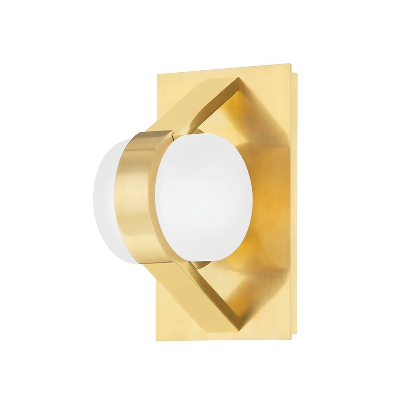 Hudson Valley 2700-AGB Orbit LED Wall Sconce, Aged Brass (Discontinued)