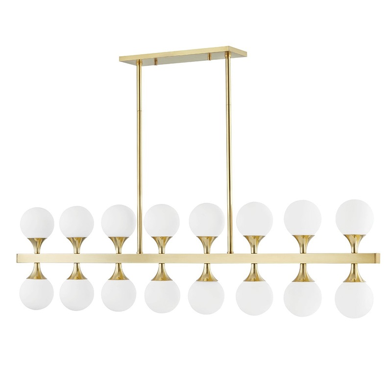 Hudson Valley 3350-AGB Astoria LED Island Pendant, Aged Brass (Discontinued)