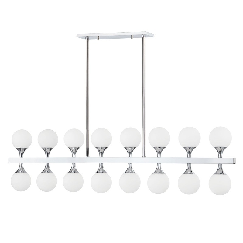 Hudson Valley 3350-PC Astoria LED Island Pendant, Polished Chrome (Discontinued)