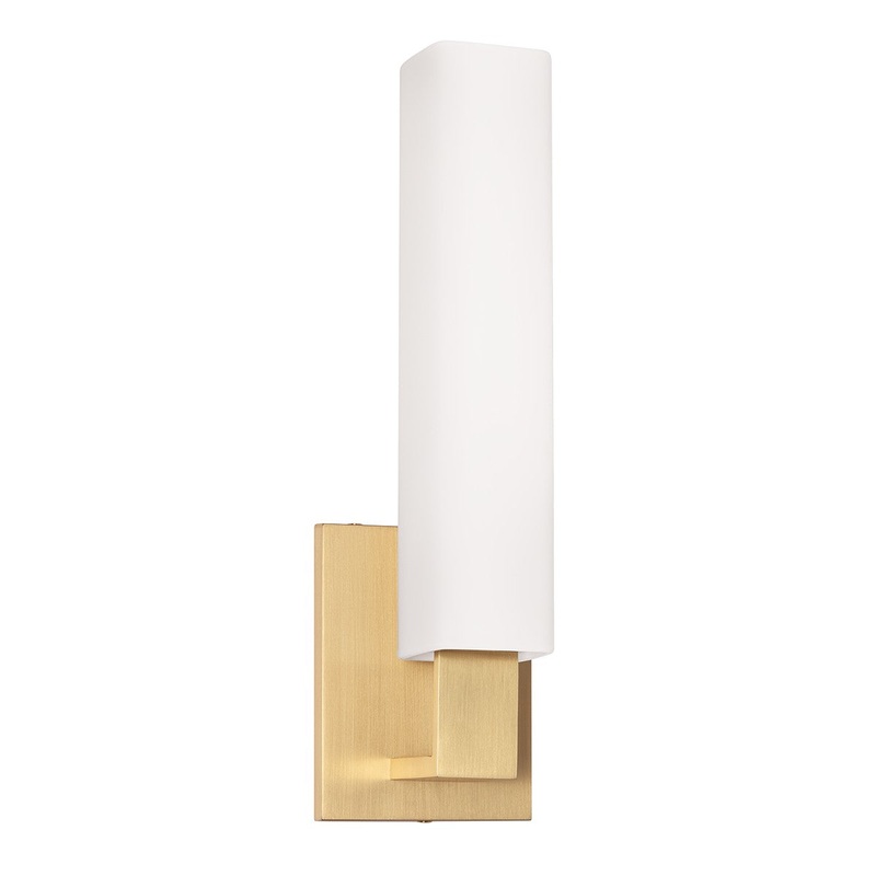Hudson Valley 550-AGB Livingston One Light Bath Bracket, Aged Brass