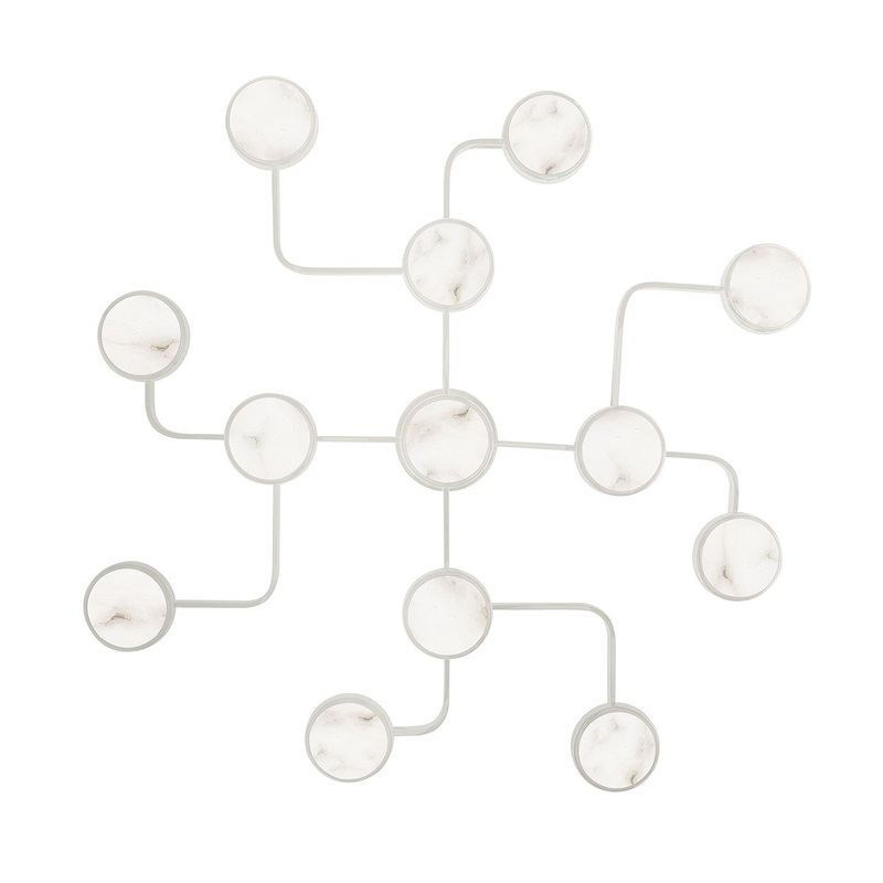 Hudson Valley 6343-PN Meander LED Chandelier, Polished Nickel