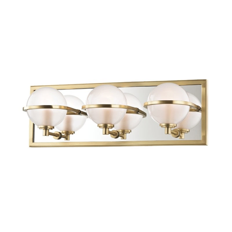 Hudson Valley 6443-AGB Axiom LED Bath Bracket, Aged Brass (Discontinued)