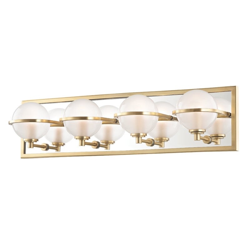 Hudson Valley 6444-AGB Axiom LED Bath Bracket, Aged Brass (Discontinued)