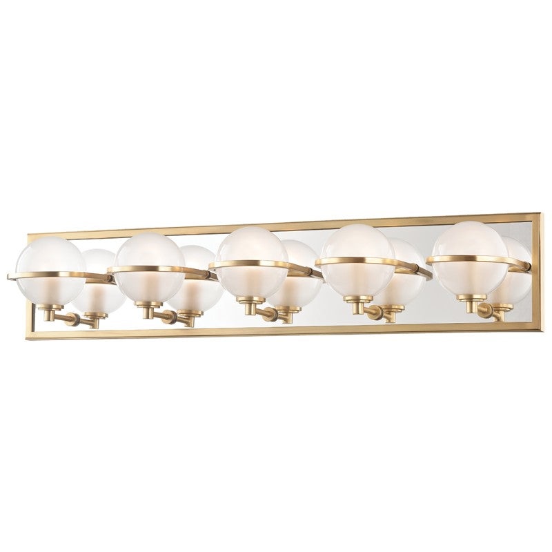 Hudson Valley 6445-AGB Axiom LED Bath Bracket, Aged Brass (Discontinued)