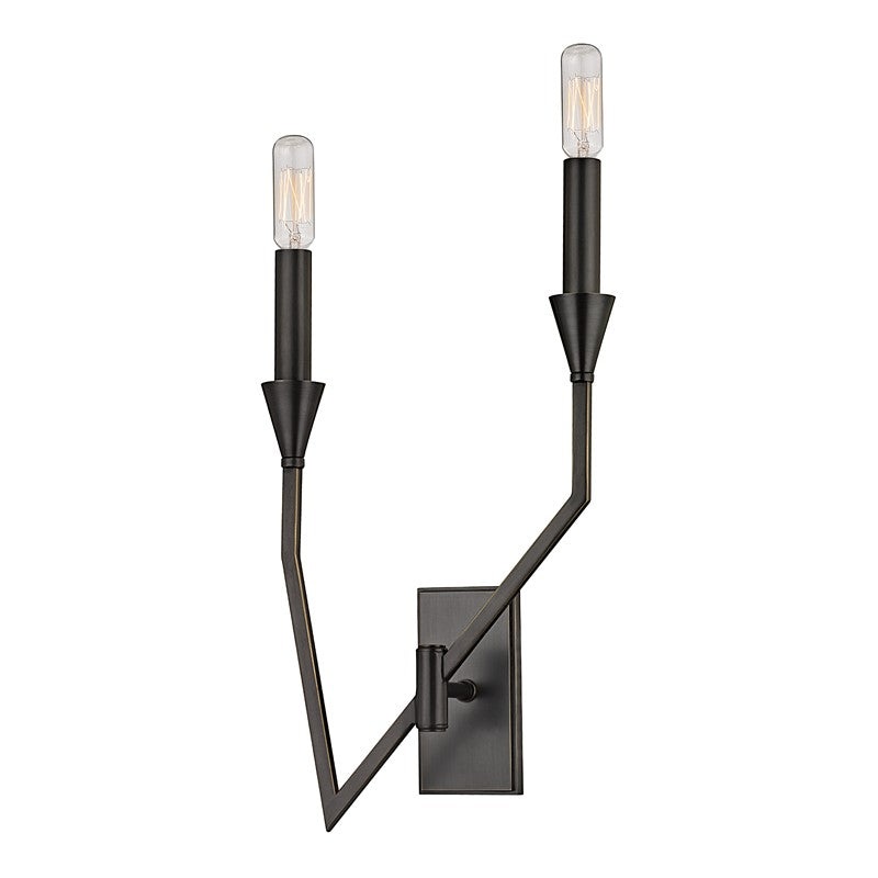 Hudson Valley 8502R-OB Archie Two Light Wall Sconce, Old Bronze