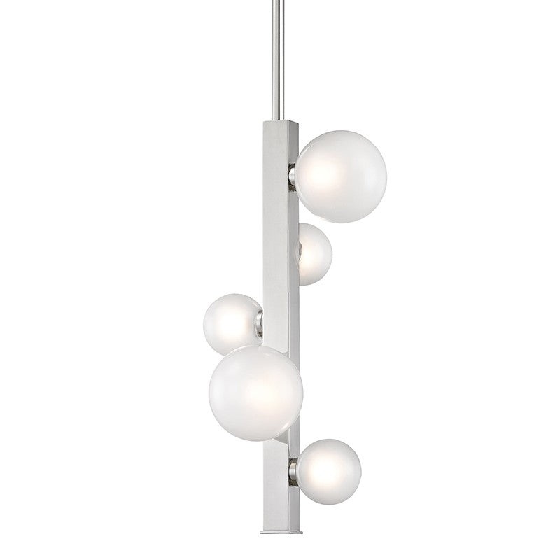 Hudson Valley 8705-PN Mini Hinsdale LED Pendant, Polished Nickel (Discontinued)