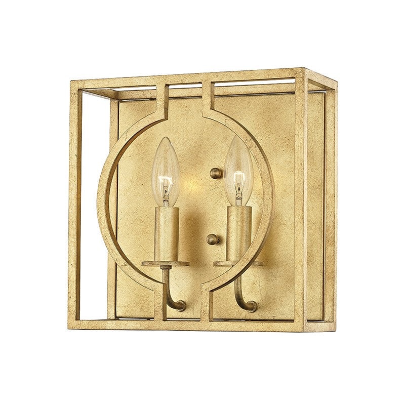 Hudson Valley 9200-GL Octavio Two Light Wall Sconce, Gold Leaf (Discontinued)