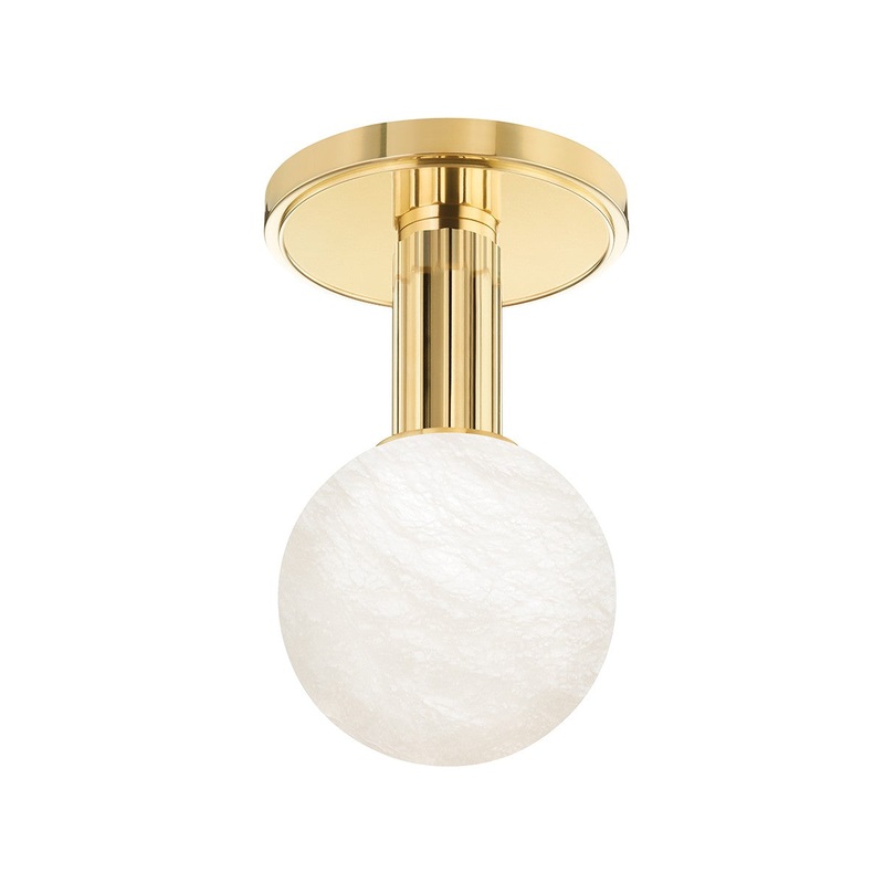Hudson Valley 9280-AGB Murray Hill LED Flush Mount, Aged Brass