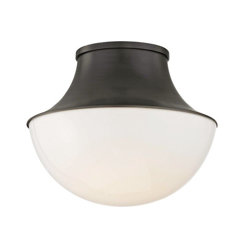 Hudson Valley 9411-OB Lettie One Light Flush Mount, Old Bronze