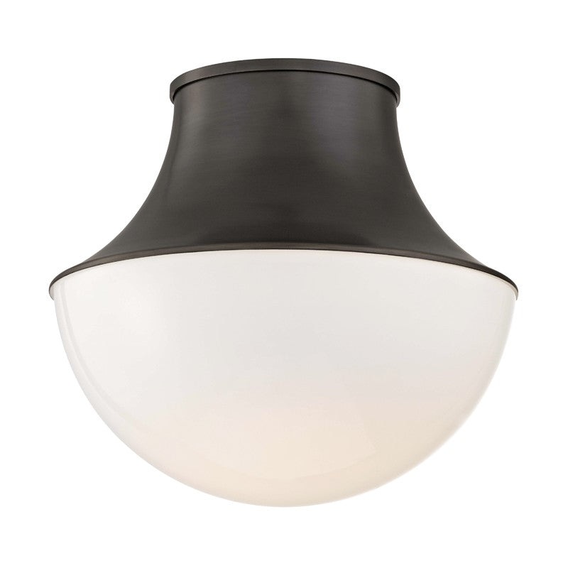 Hudson Valley 9415-OB Lettie One Light Flush Mount, Old Bronze