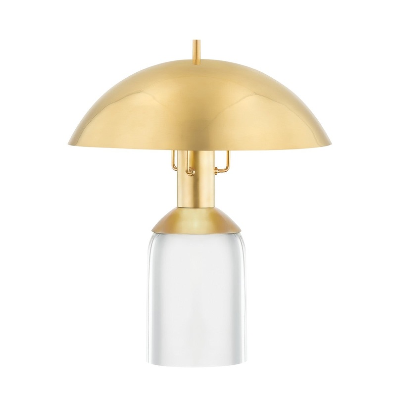 Hudson Valley L1512-AGB Bayside LED Table Lamp, Aged Brass (Discontinued)
