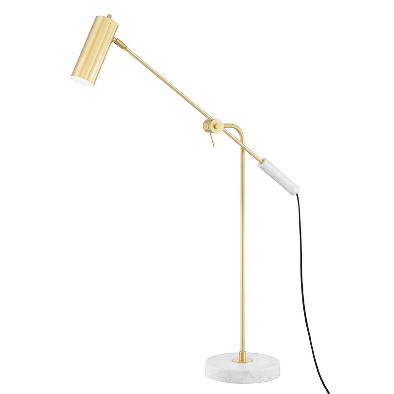 Hudson Valley L1669-AGB Lockport LED Floor Lamp, Aged Brass (Discontinued)