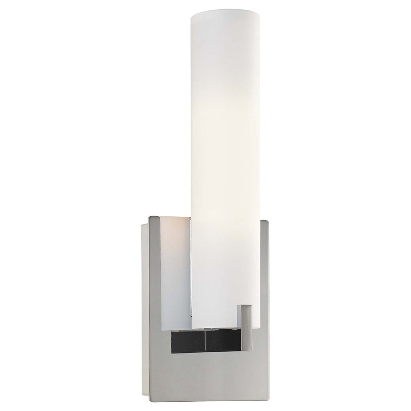 George Kovacs P5040-077 Tube Two Light Wall Sconce, Chrome