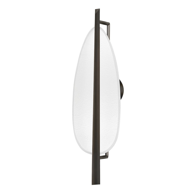 Hudson Valley 1170-BLNK/WP Ithaca LED Wall Sconce, Black Nickel/White Plaster