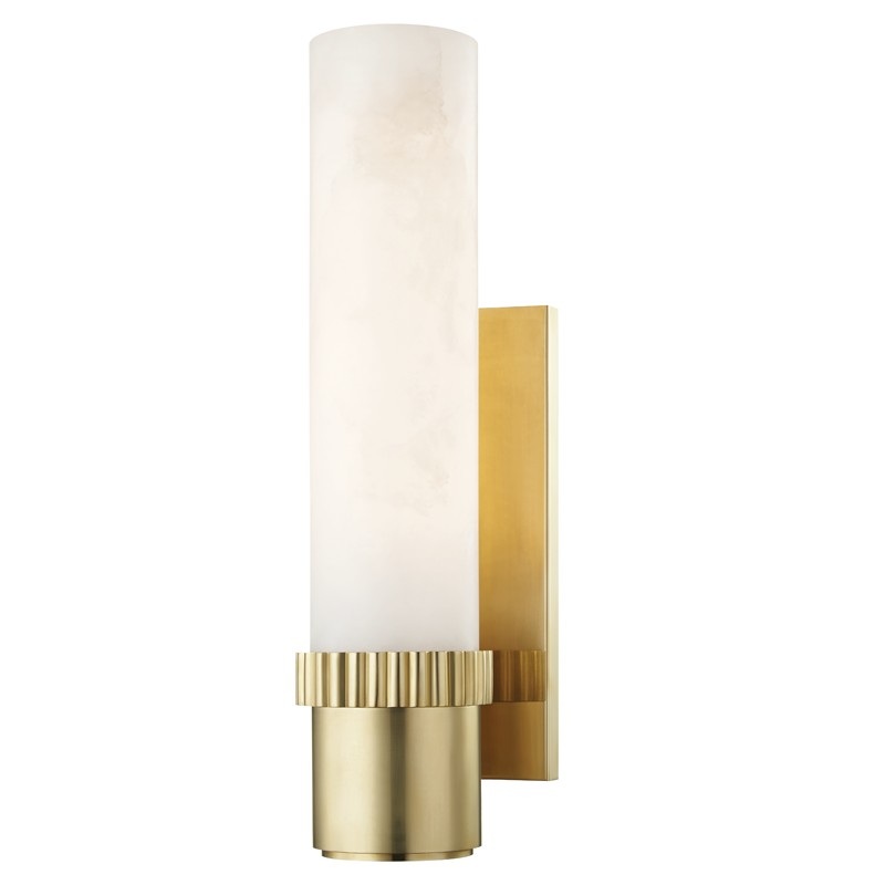 Hudson Valley 1260-AGB Argon LED Wall Sconce, Aged Brass
