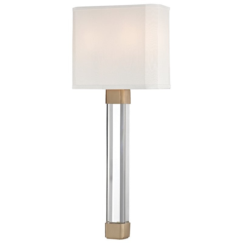 Hudson Valley 1461-AGB Larissa Two Light Wall Sconce, Aged Brass