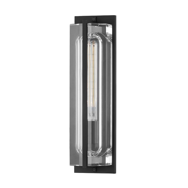 Hudson Valley 1731-BBR Hawkins One Light Wall Sconce, Black Brass