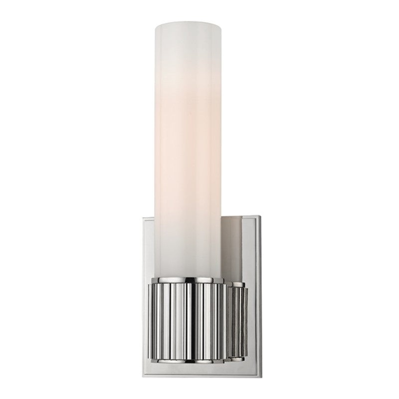Hudson Valley 1821-PN Fulton One Light Wall Sconce, Polished Nickel