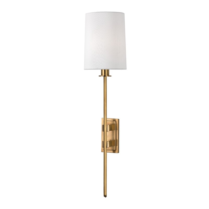 Hudson Valley 3411-AGB Fredonia One Light Wall Sconce, Aged Brass