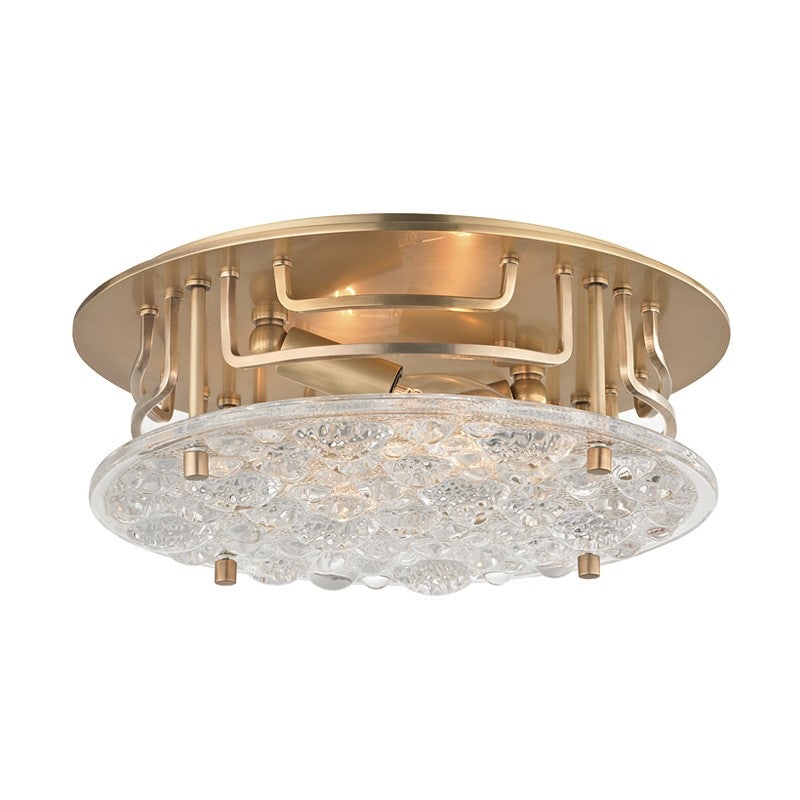 Hudson Valley 4311-AGB Holland Two Light Flush Mount, Aged Brass