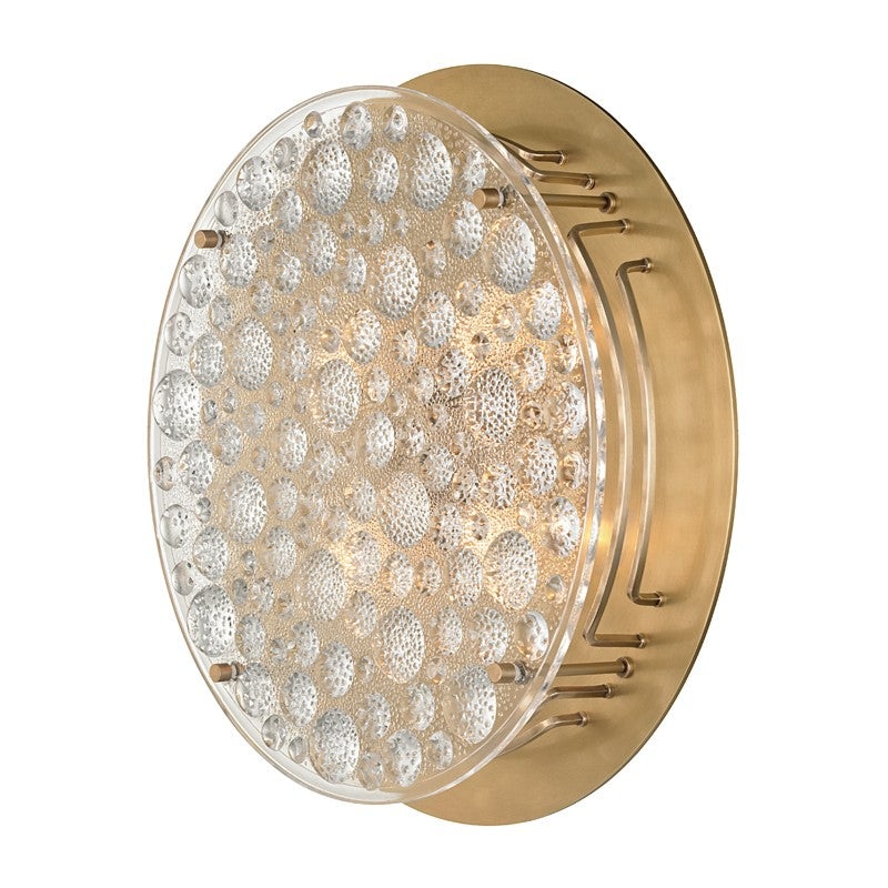Hudson Valley 4315-AGB Holland Four Light Flush Mount, Aged Brass