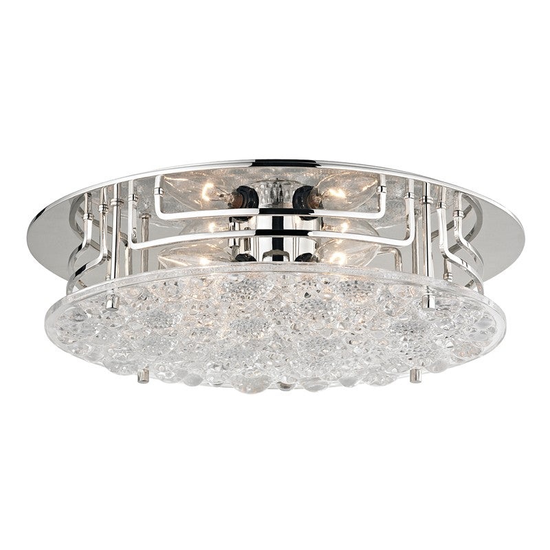 Hudson Valley 4315-PN Holland Four Light Flush Mount, Polished Nickel (Discontinued)