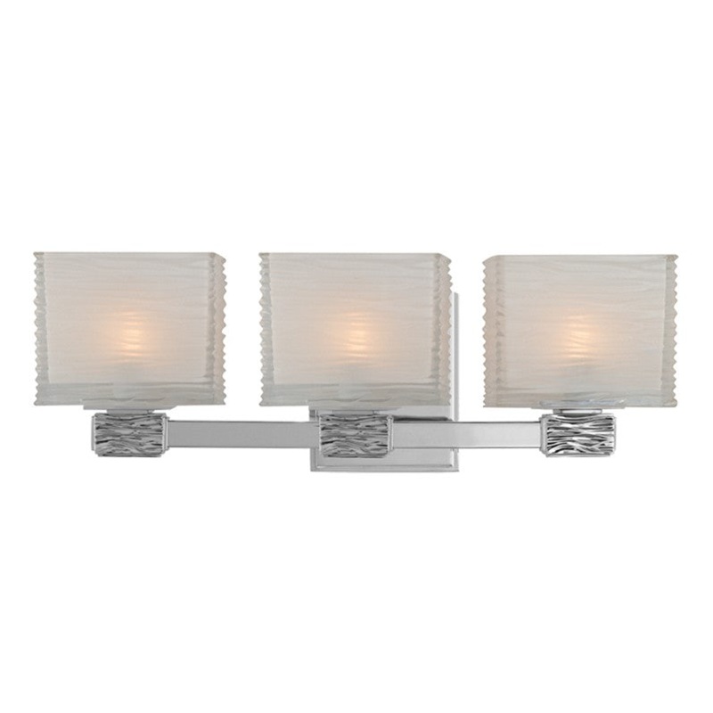 Hudson Valley 4663-PN Hartsdale Three Light Bath Bracket, Polished Nickel
