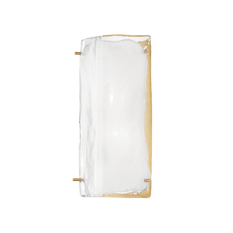 Hudson Valley 4713-AGB Hines Two Light Wall Sconce, Aged Brass