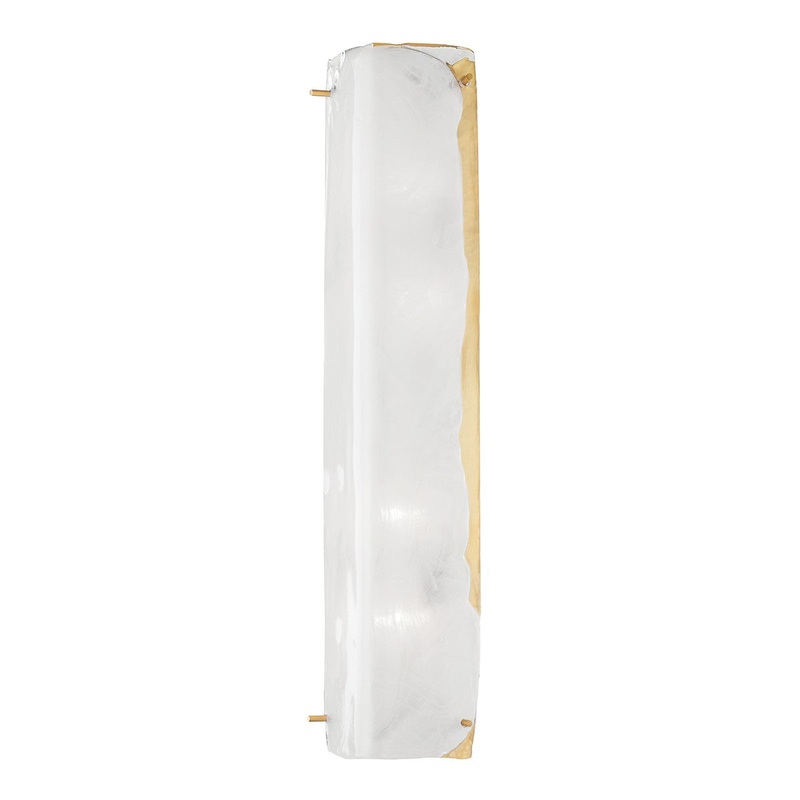 Hudson Valley 4726-AGB Hines Four Light Wall Sconce, Aged Brass
