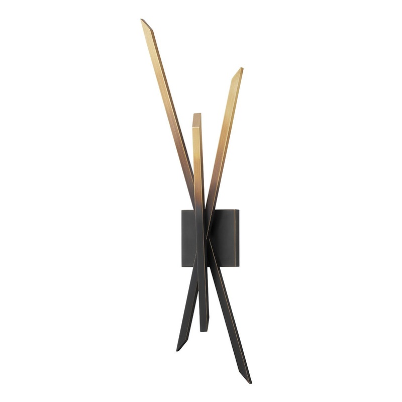 Hudson Valley 5103-GB Gansevoort LED Wall Sconce, Gradient Brass