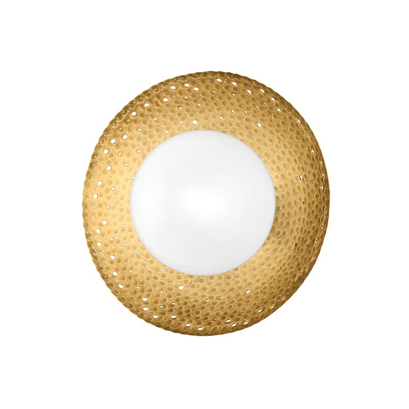 Hudson Valley 5351-AGB Glimmer LED Wall Sconce, Aged Brass