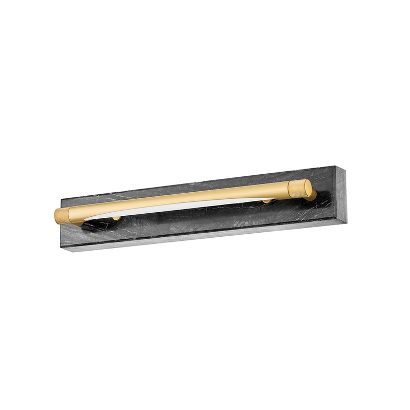 Hudson Valley 6818-AGB Hayden LED Wall Sconce, Aged Brass