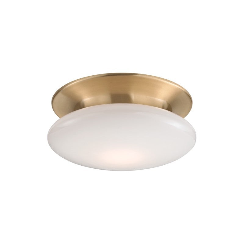 Hudson Valley 7012-SB Irvington LED Flush Mount, Satin Brass (Discontinued)