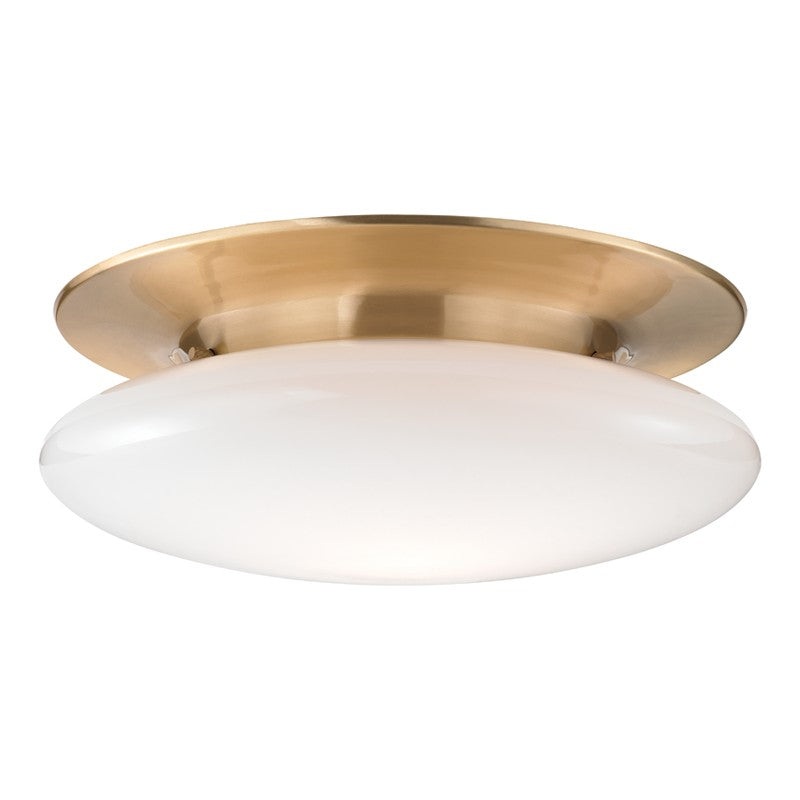 Hudson Valley 7018-SB Irvington LED Flush Mount, Satin Brass (Discontinued)